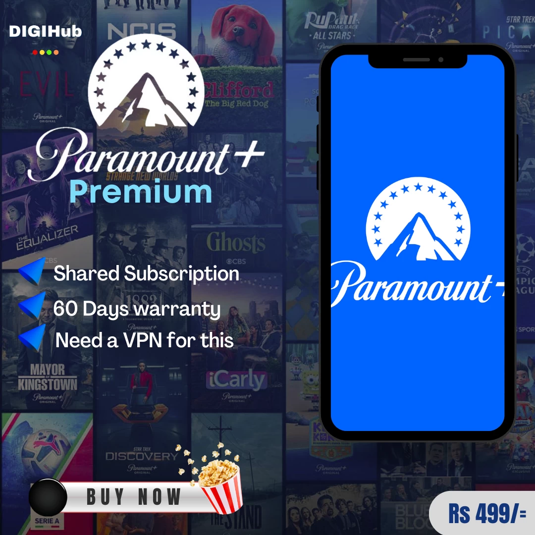 Paramount plus Two Months Gift Card For One Screen