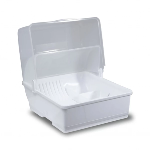 Plate Rack Dish Rack with Lid Cover kitchen storage ware - image 3