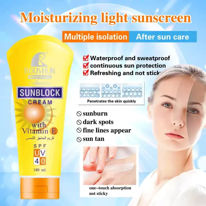 Roushun - Sunblock Cream - 180ML - image 2
