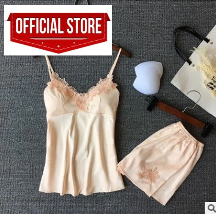 Sleepwear sexy Nightgown Suit 2 pcs