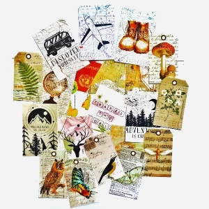 25Pcs Vintage Journal Stickers for Scrapbook  Journal