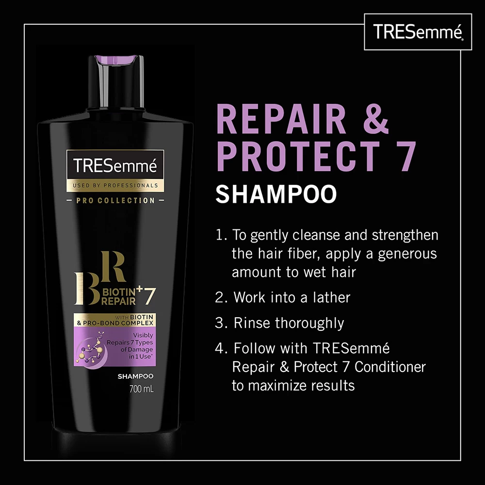 TRESemme Biotin Plus Repair 7 Shampoo, 685 ml, - image 3