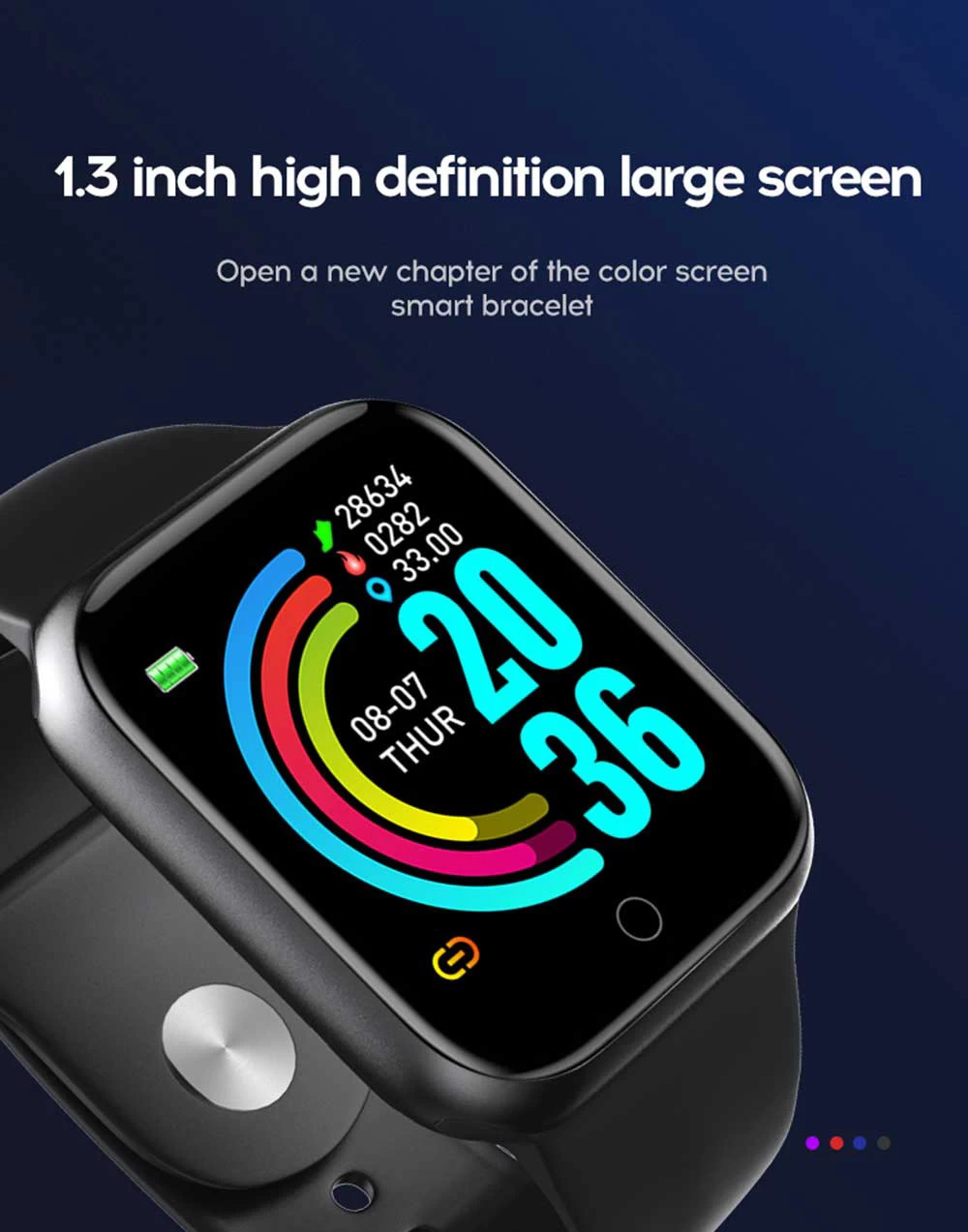 Y68 Smart Watch 2023 multi sport mood fitness Full Touch - image 3