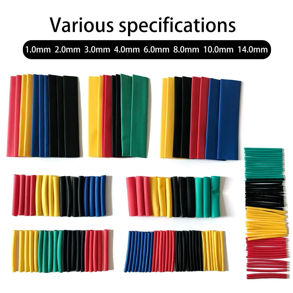 100Pcs Heat shrink tube kit Insulation Sleeving - image 1