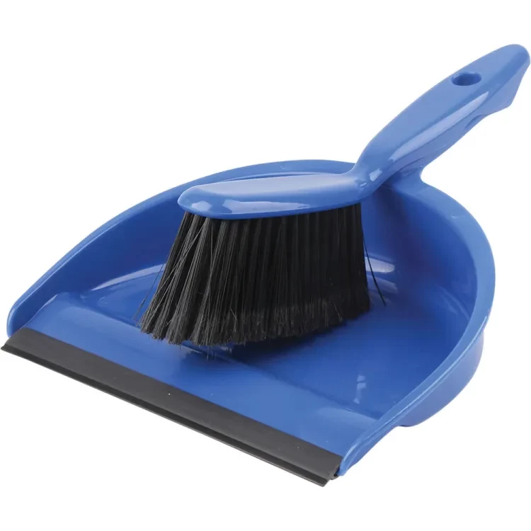 Dust pan with brush plastic broom home house interior cl - image 3