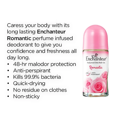 Enchanteur Romantic Roll On Fragrance 50ml - image 3
