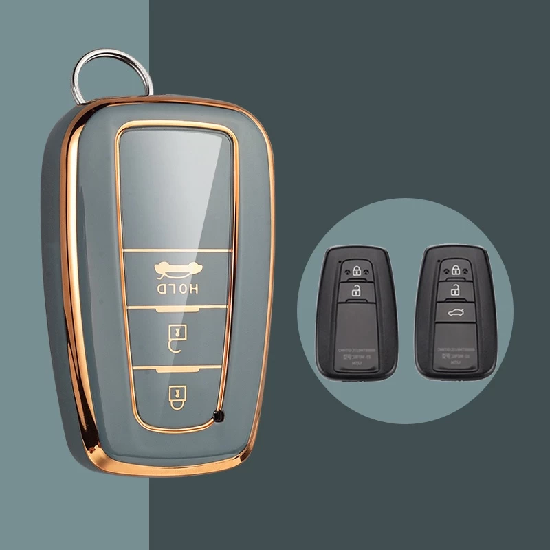 Fashion TPU Car Remote Key Case Shell Fob For toyota - image 2