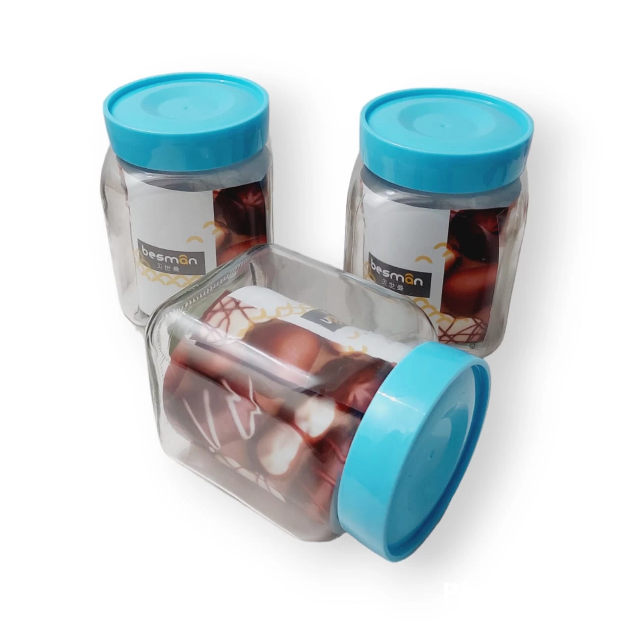 Lovwish Glass Jar 800ml 3Pcs Canister Kitchen Storage - image 6
