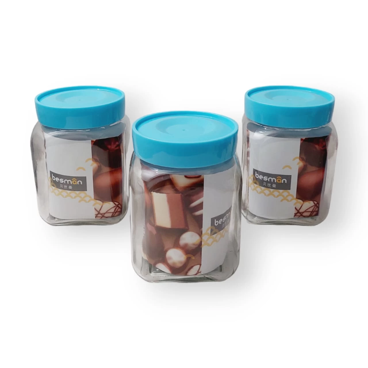 Lovwish Glass Jar 800ml 3Pcs Canister Kitchen Storage - image 7