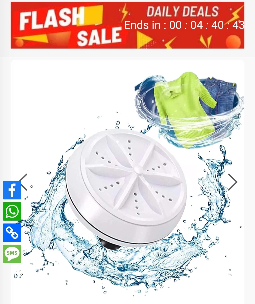 Mini Portable Turbine Washing Machine