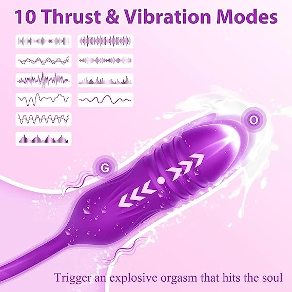 Rose Liking Clitoris & Thrusting Dildo Vibrator - image 3