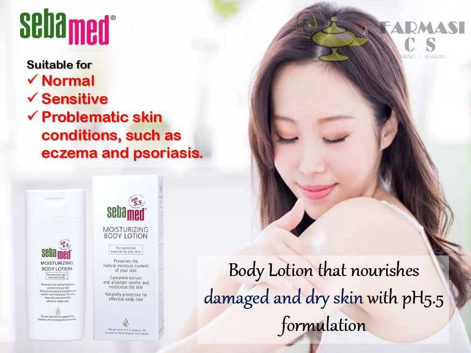 SEBAMED Moisturizing Body Lotion 200ml Normal Skin PH5.5 - image 4