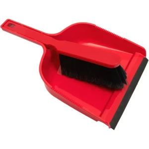 Dust pan with brush plastic broom home house interior cl