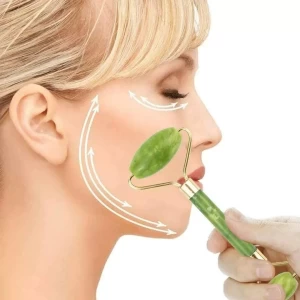 Facial Antiaging  Jade Stone Face Eye Neck Beauty Roller
