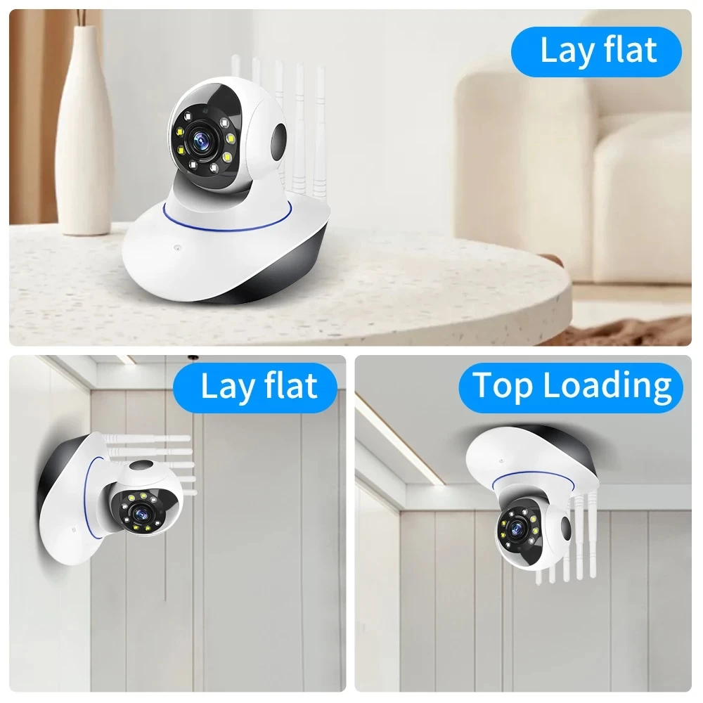 WIFI Wireless 360 Indoor Rotatable Camera CCTV - image 4