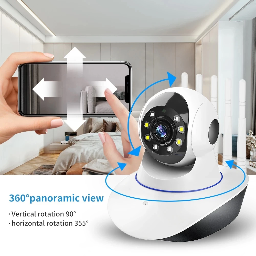 WIFI Wireless 360 Indoor Rotatable Camera CCTV - image 2