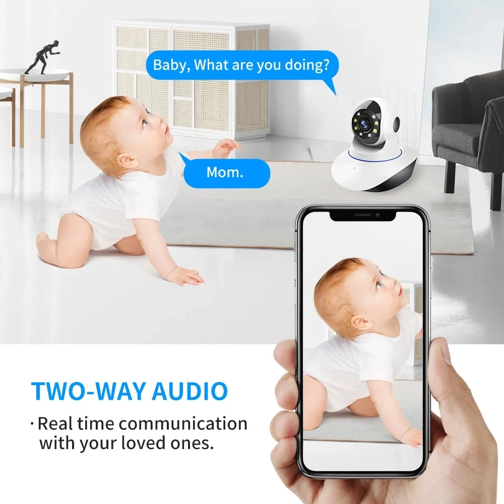 WIFI Wireless 360 Indoor Rotatable Camera CCTV - image 5