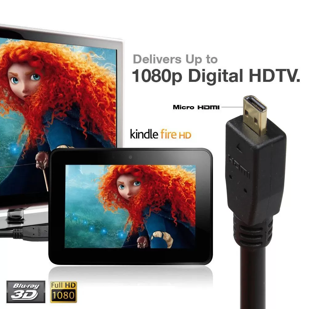 ( 6ft ) Micro HDMI to HDMI Cable High Speed - image 5