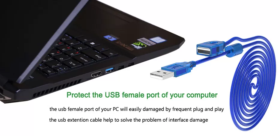 0.5M USB Extension Cable Male to Female Adapter Data Sync Co - image 5