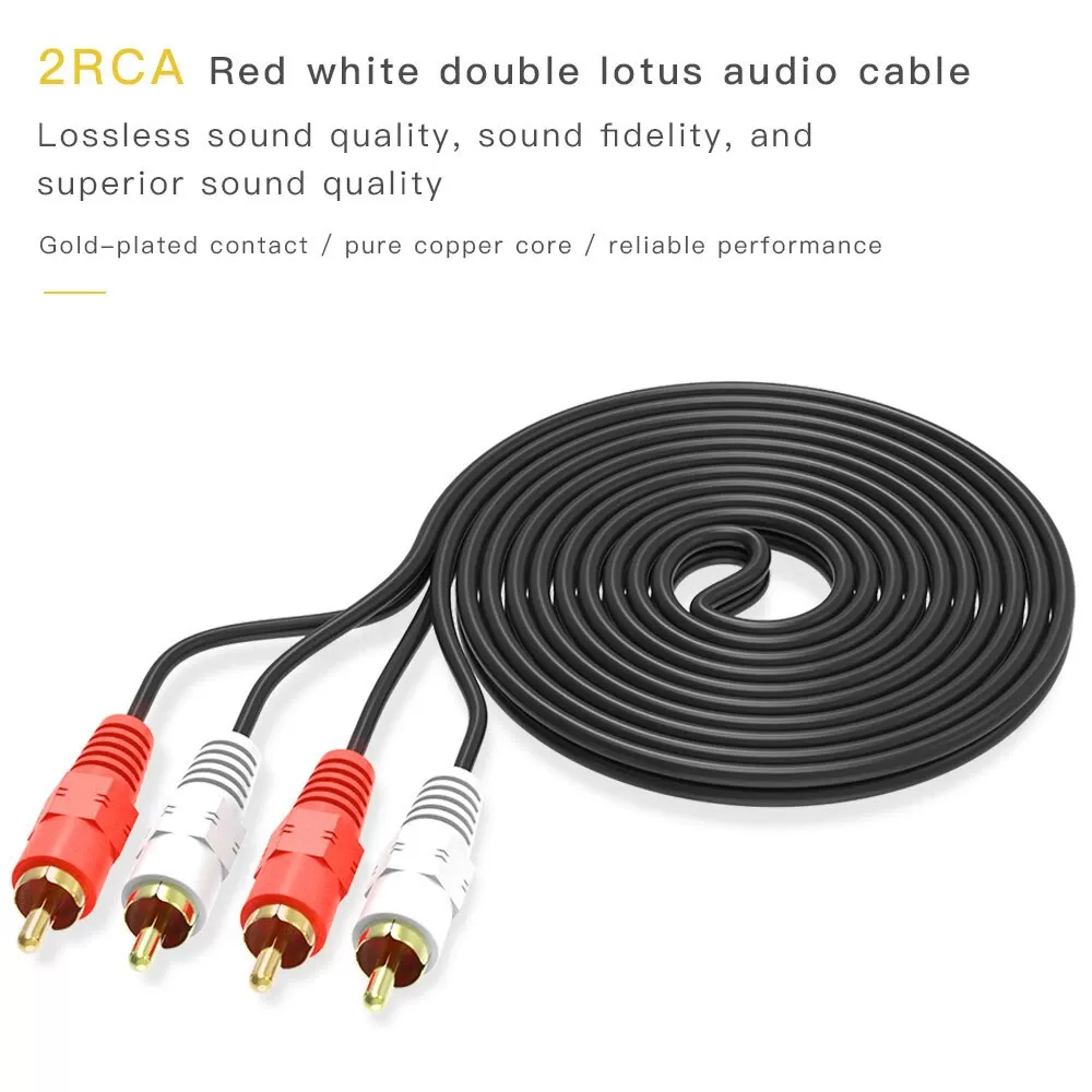 10M 2RCA Male to 2RCA Male Stereo Audio Cable - image 4