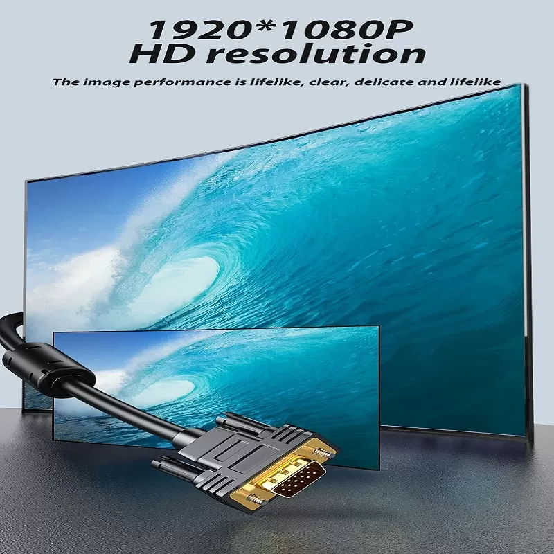 20M VGA Cable 1080P HD Male To Male Bold Extension Cable Cor - image 2