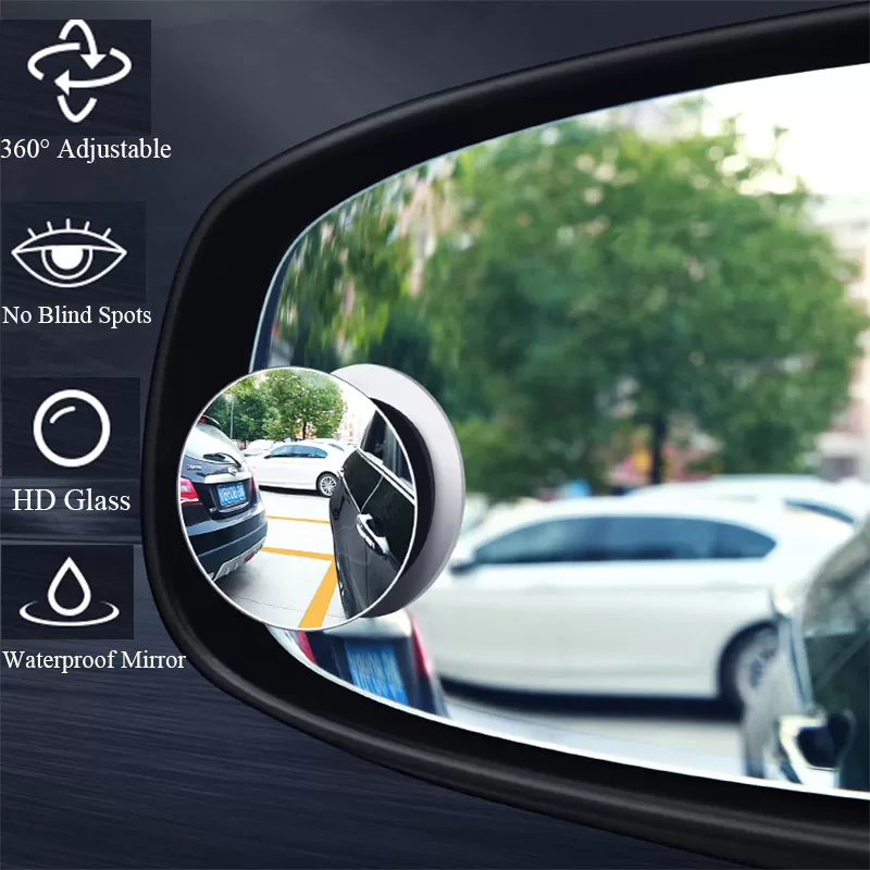 2Pcs Car Blind Spot Rear view mirror 360 Wide Angle Round mi - image 2