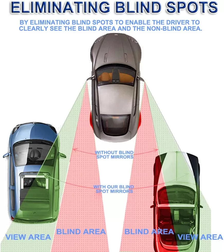 2Pcs Car Blind Spot Rear view mirror 360 Wide Angle Round mi - image 3