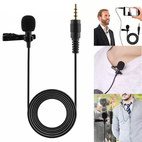 3.5mm Aux Audio Port Lavalier Microphone For Youtubers - image 2