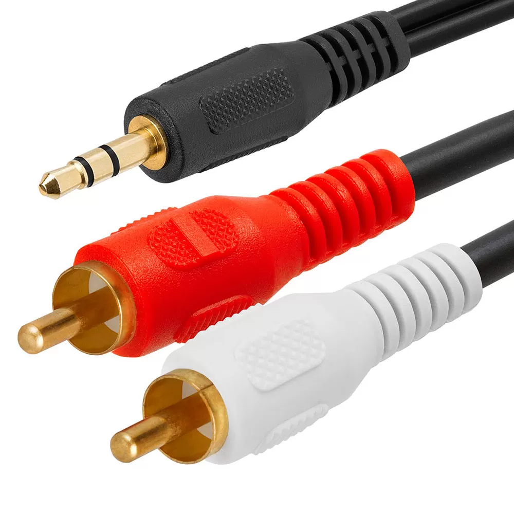 5M 3.5 MM Male Jack to AV 2 RCA Male Stereo  Audio Cable - image 6