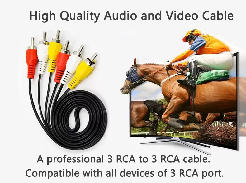 5M Audio Video Cable Length DVD Player TV Universal - image 2