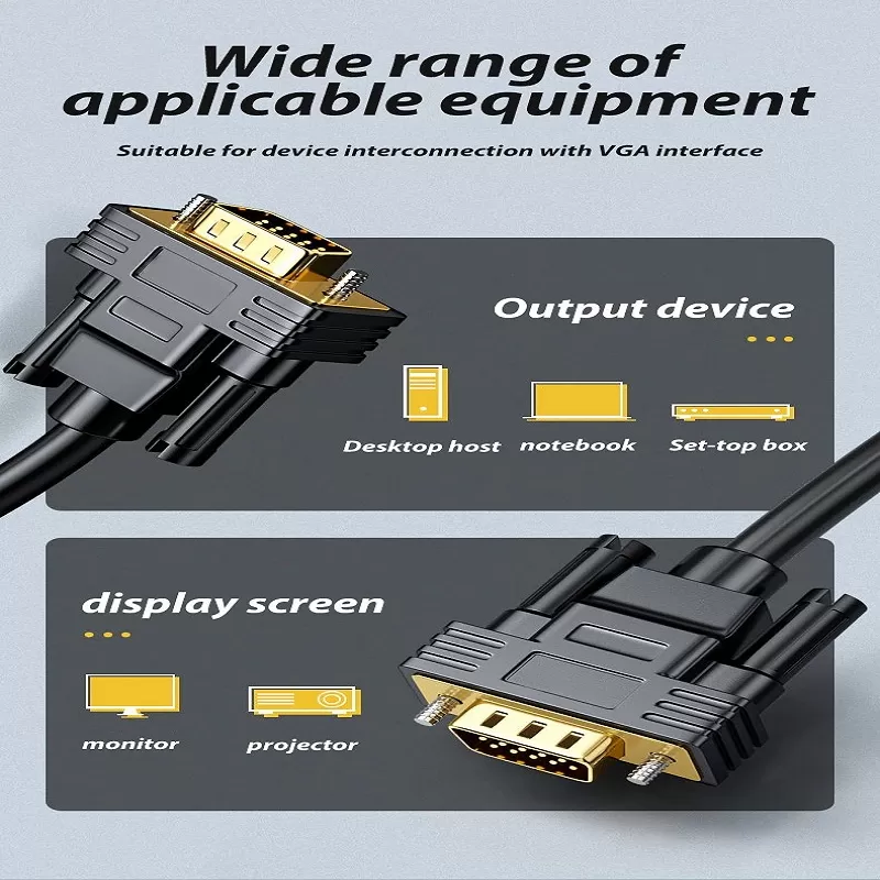 5M VGA Cable 1080P HD Male To Male Cable - image 4