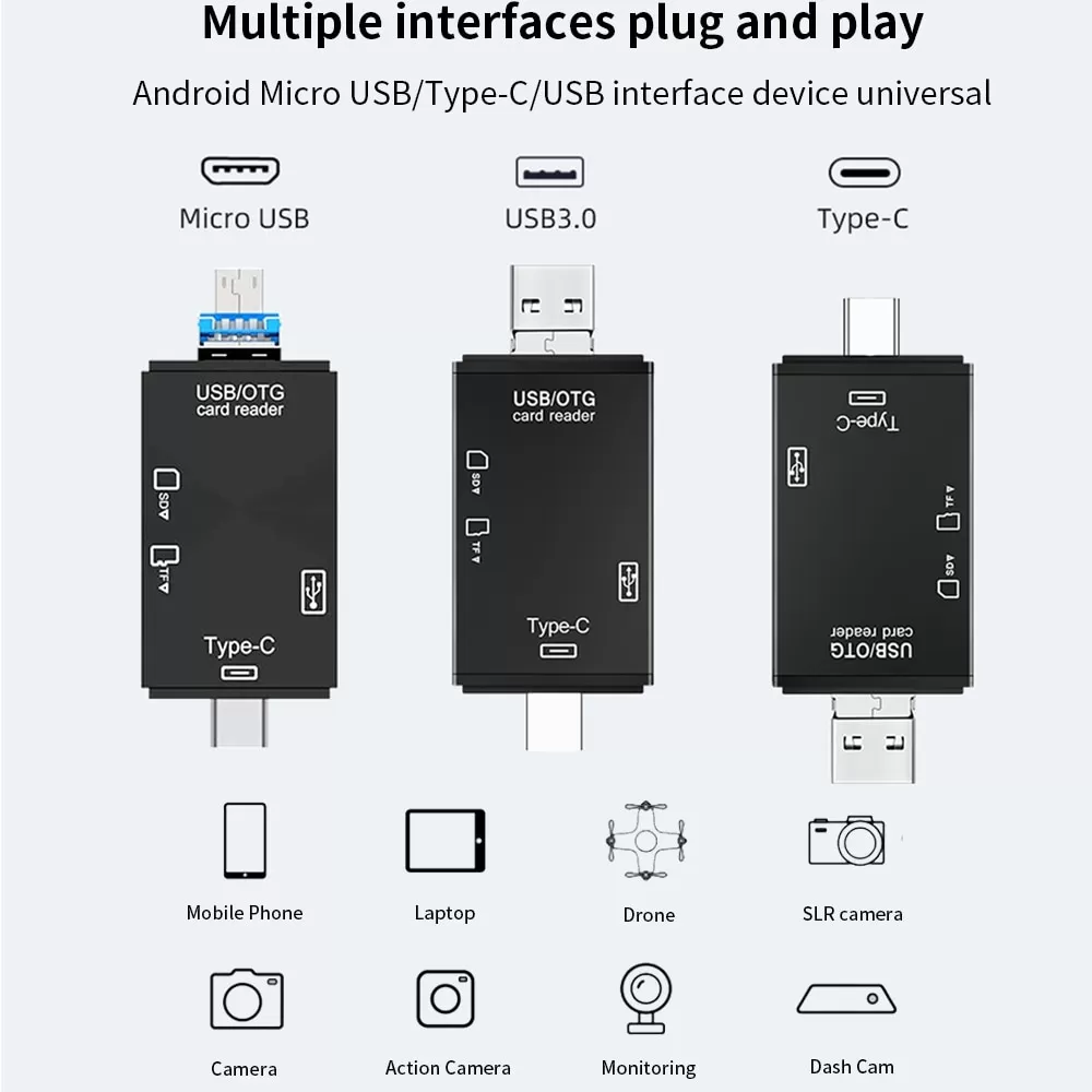 6 in 1 Memory Card Reader with USB 3.0 Type - image 5