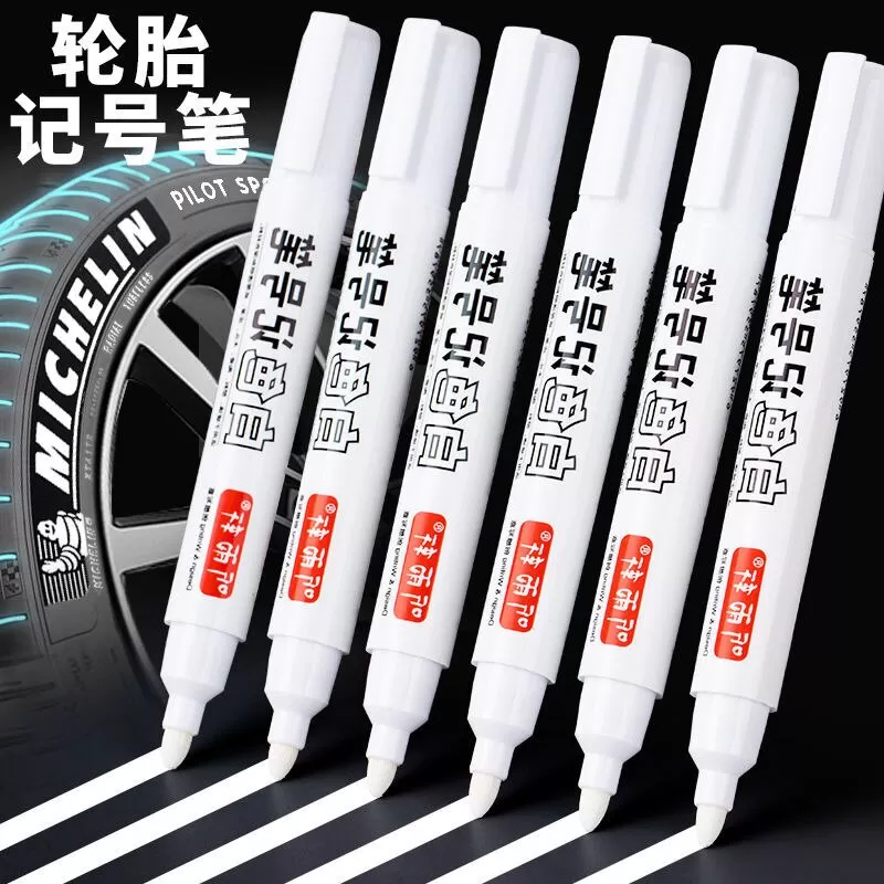 Car Tyre Permanent White Paint Pen Markers Waterproof - image 1