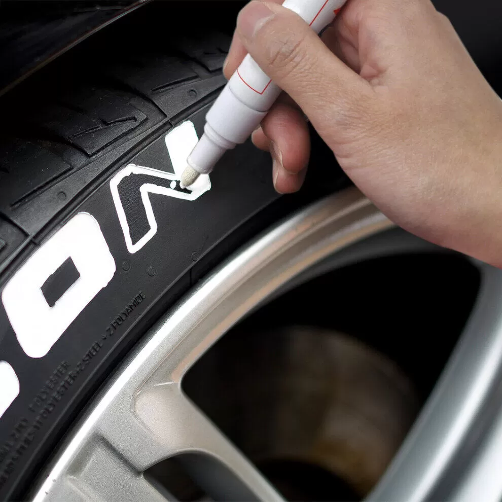 Car Tyre Permanent White Paint Pen Markers Waterproof - image 3