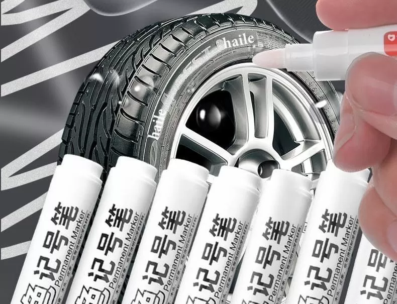 Car Tyre Permanent White Paint Pen Markers Waterproof - image 7