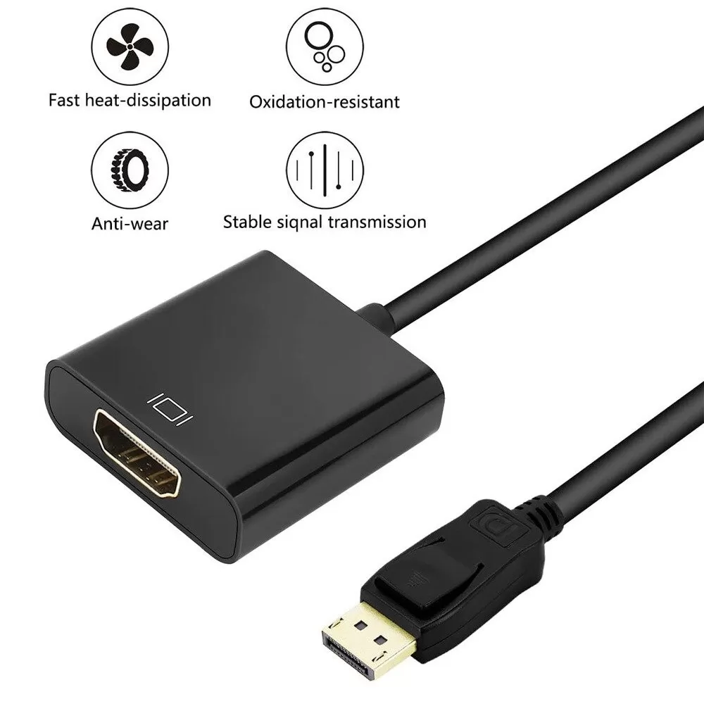 DP to HDTV Adapter DP Display Port Male To HDMI Female Cable - image 4