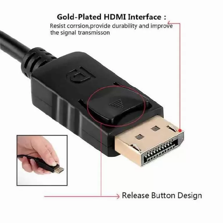DP to HDTV Adapter DP Display Port Male To HDMI Female Cable - image 6