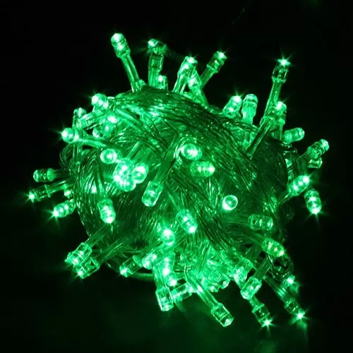 Green 100 LED Light String 30 Feet - Christmas/Vesak Lights