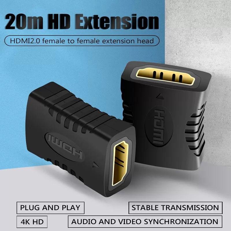 HDMI Adapter HDMI Female to Female F/F Coupler Extender - image 5