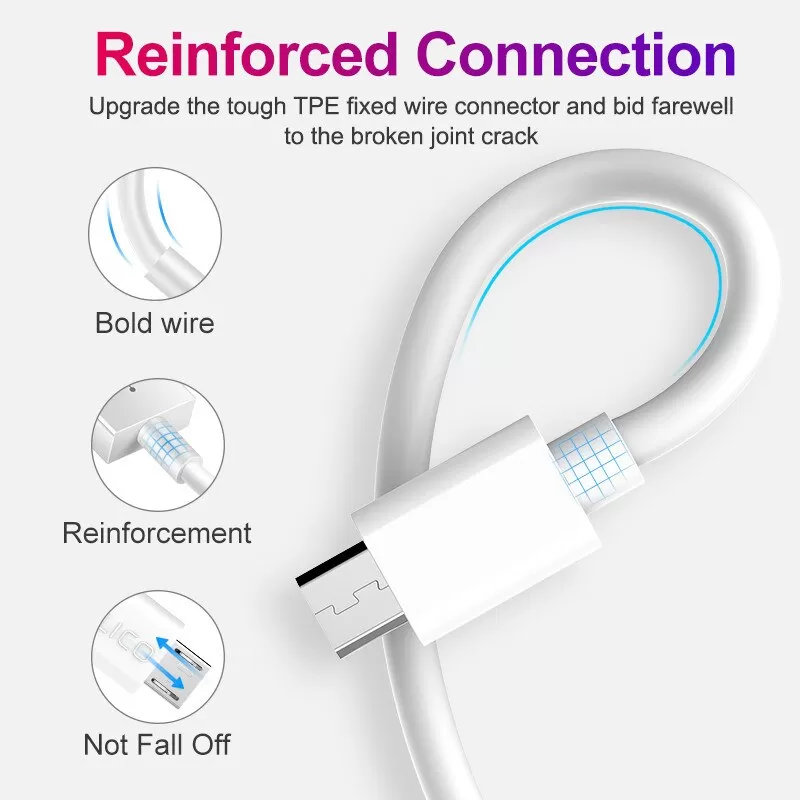 Micro USB Data and Charging Cables. Cable Support 5V/9V2A Qu - image 2
