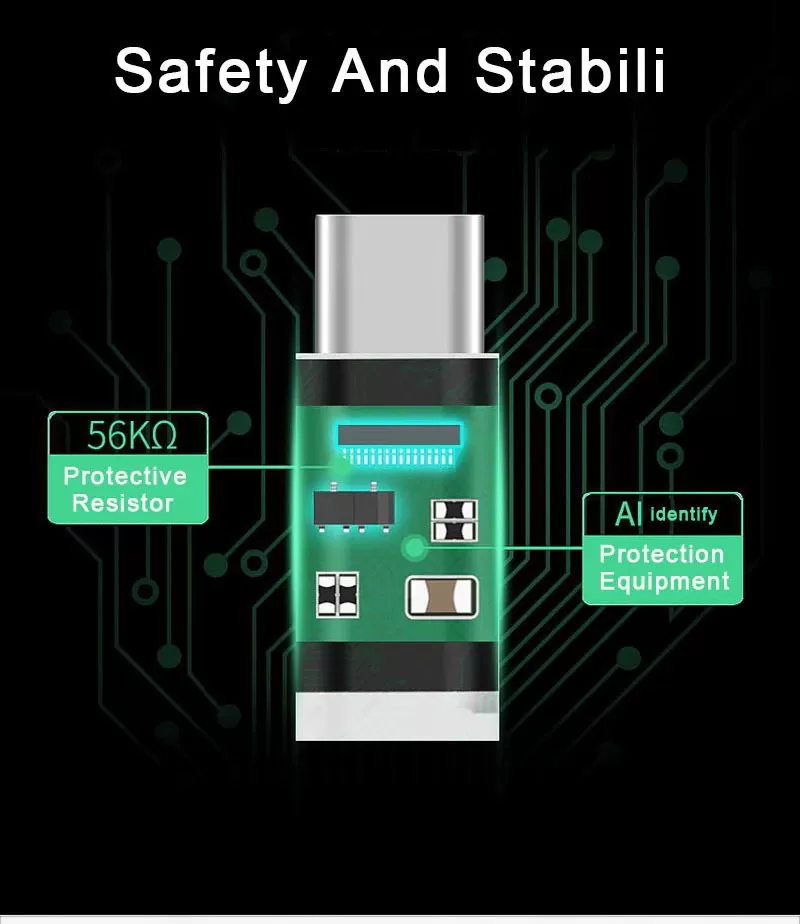 Micro USBToType-C USB 3.0Data Charging Adapter GeneralOTG Ty - image 6