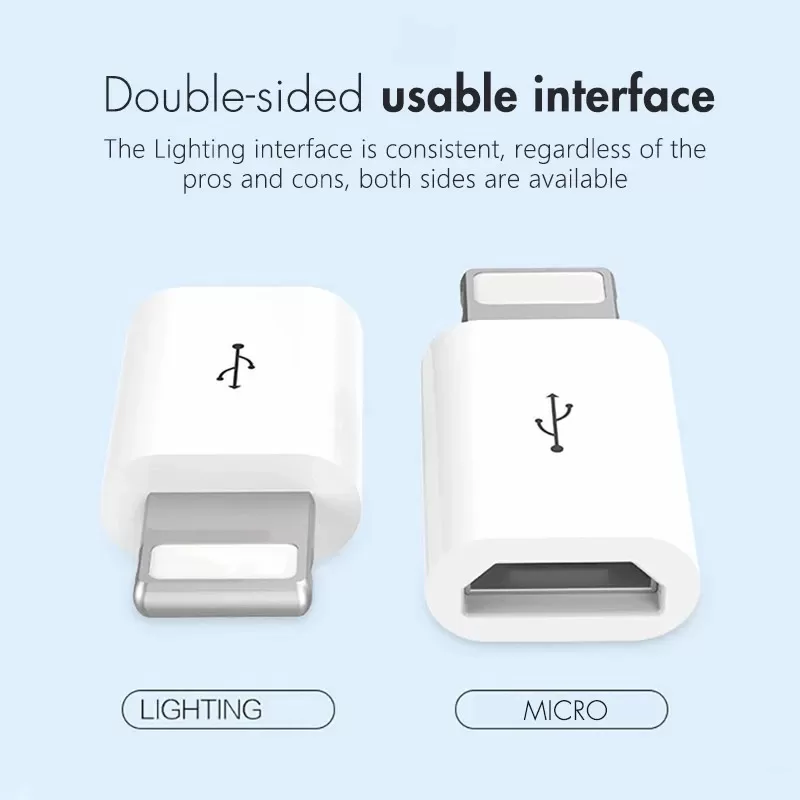 OTG adapter for Lightning Connector to Micro USB Female Port - image 2