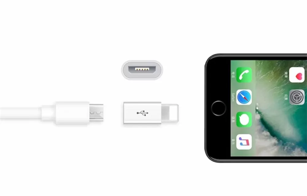 OTG adapter for Lightning Connector to Micro USB Female Port - image 3