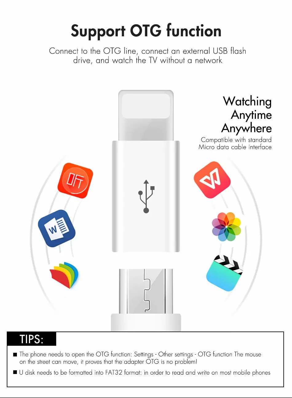 OTG adapter for Lightning Connector to Micro USB Female Port - image 4