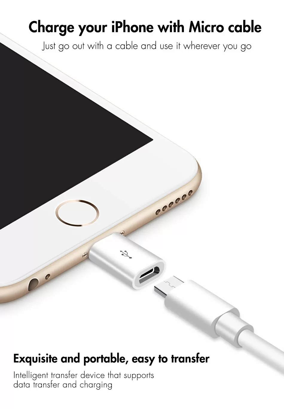 OTG adapter for Lightning Connector to Micro USB Female Port - image 6