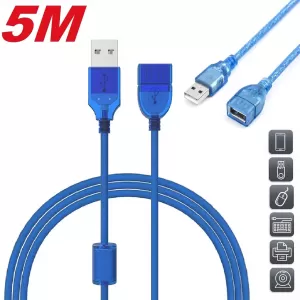 5M USB Extension Cable Male to Female Adapter Data Sync Cord