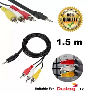 Audio Video to 3RCA Cable 3.5mm turn TV Box