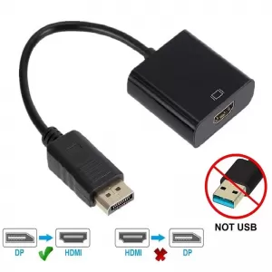 DP to HDTV Adapter DP Display Port Male To HDMI Female Cable