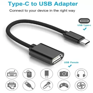 USB 2.0 Type C OTG Data Cable Adapter Converter For Camera R