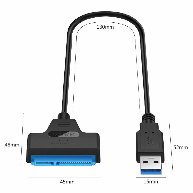USB 3.0 to SATA 3+22pin Hard Disk Cable Converter 5Gbps - image 6